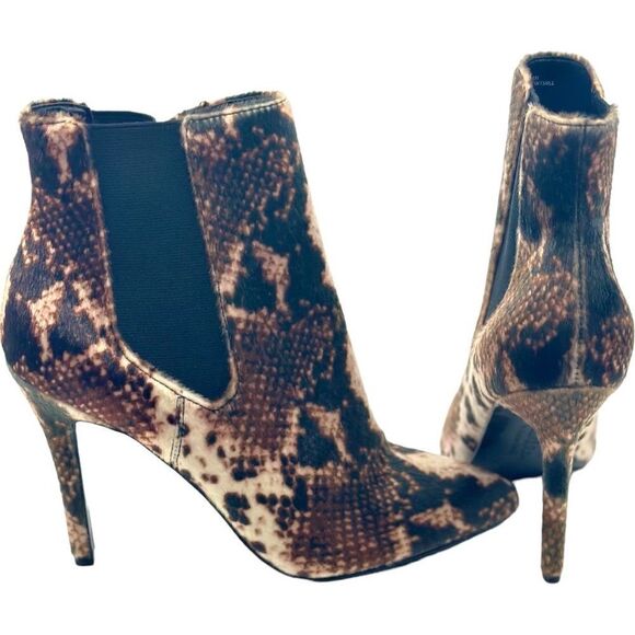CHARLES by Charles David Panama Snake Animal Print Boots BNWT - Picture 4 of 10